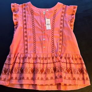 Ann Taylor LOFT embroidered top